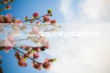 株洲中国冠军品牌是真的吗