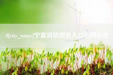 株洲宁夏消防报名入口官网公告