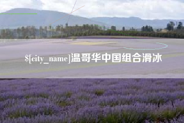 株洲温哥华中国组合滑冰