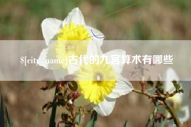 株洲古代的九宫算术有哪些