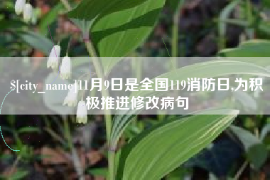 株洲11月9日是全国119消防日,为积极推进修改病句