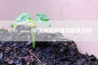 株洲中国消防救援学院录分线