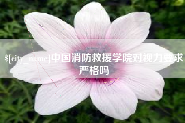 株洲中国消防救援学院对视力要求严格吗