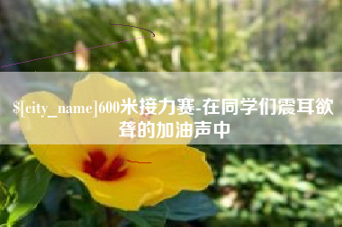 株洲600米接力赛-在同学们震耳欲聋的加油声中