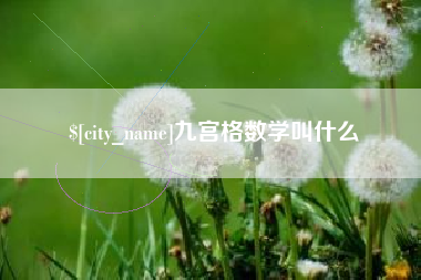 株洲九宫格数学叫什么
