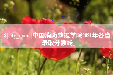 株洲中国消防救援学院2021年各省录取分数线