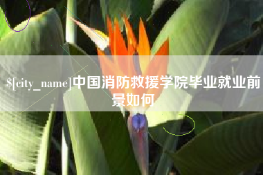株洲中国消防救援学院毕业就业前景如何