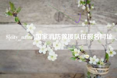 株洲国家消防救援队伍报名网址