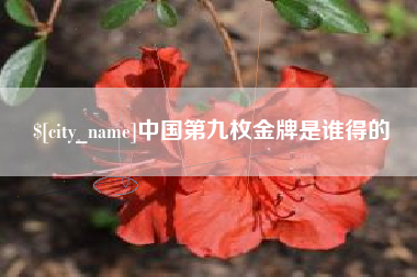 株洲中国第九枚金牌是谁得的