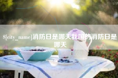 株洲消防日是哪天我国的消防日是哪天