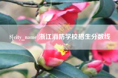 株洲浙江消防学校招生分数线
