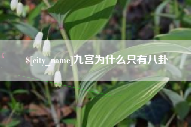 株洲九宫为什么只有八卦