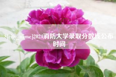 株洲2024消防大学录取分数线公布时间