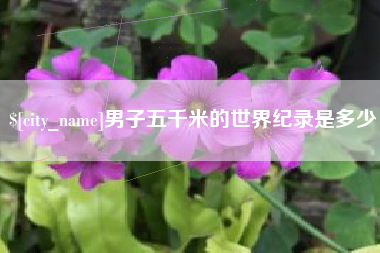 株洲男子五千米的世界纪录是多少