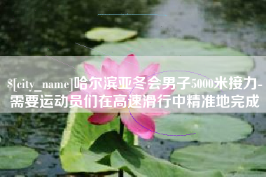 株洲哈尔滨亚冬会男子5000米接力-需要运动员们在高速滑行中精准地完成