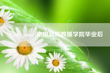 株洲中国消防救援学院毕业后