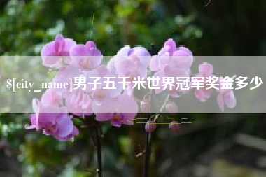 株洲男子五千米世界冠军奖金多少