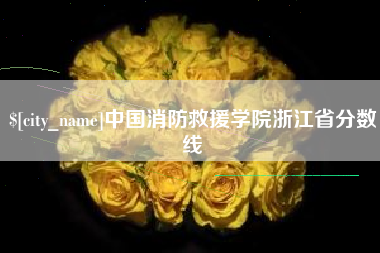 株洲中国消防救援学院浙江省分数线