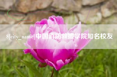 株洲中国消防救援学院知名校友