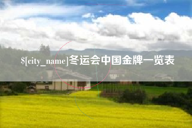 株洲冬运会中国金牌一览表