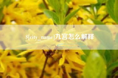 株洲九宫怎么解释