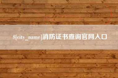 株洲消防证书查询官网入口