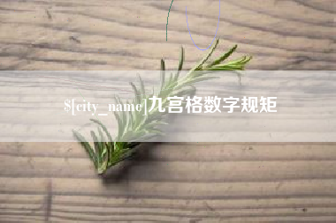 株洲九宫格数字规矩