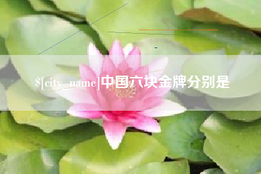 株洲中国六块金牌分别是