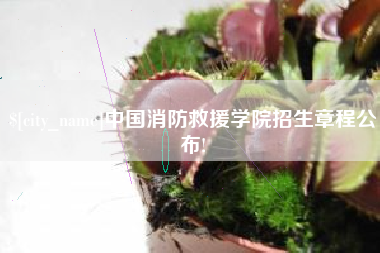 株洲中国消防救援学院招生章程公布!