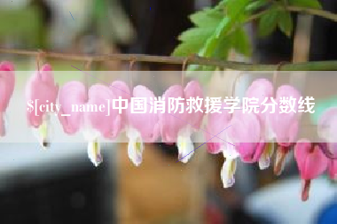 株洲中国消防救援学院分数线